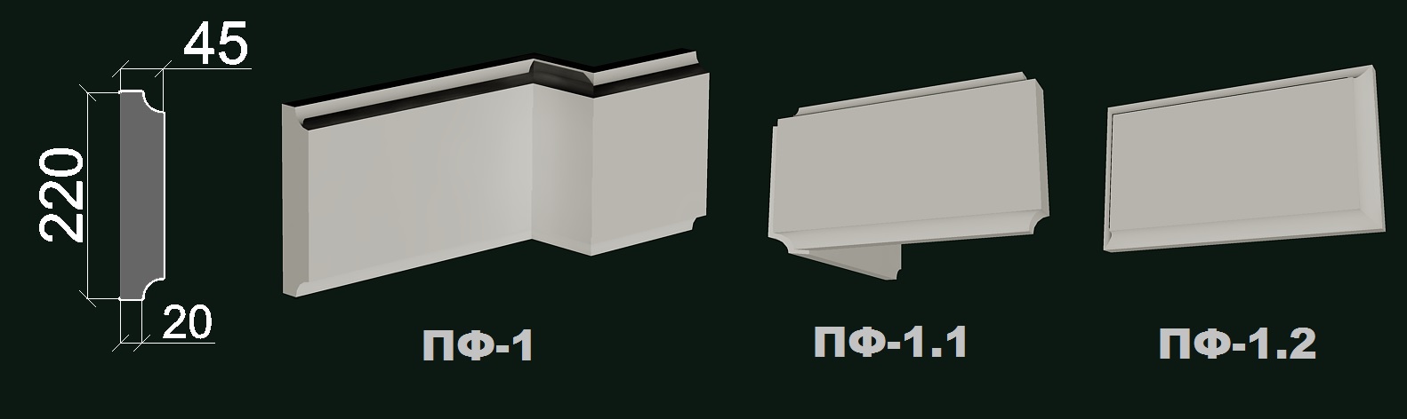 Фасадний карниз К 1