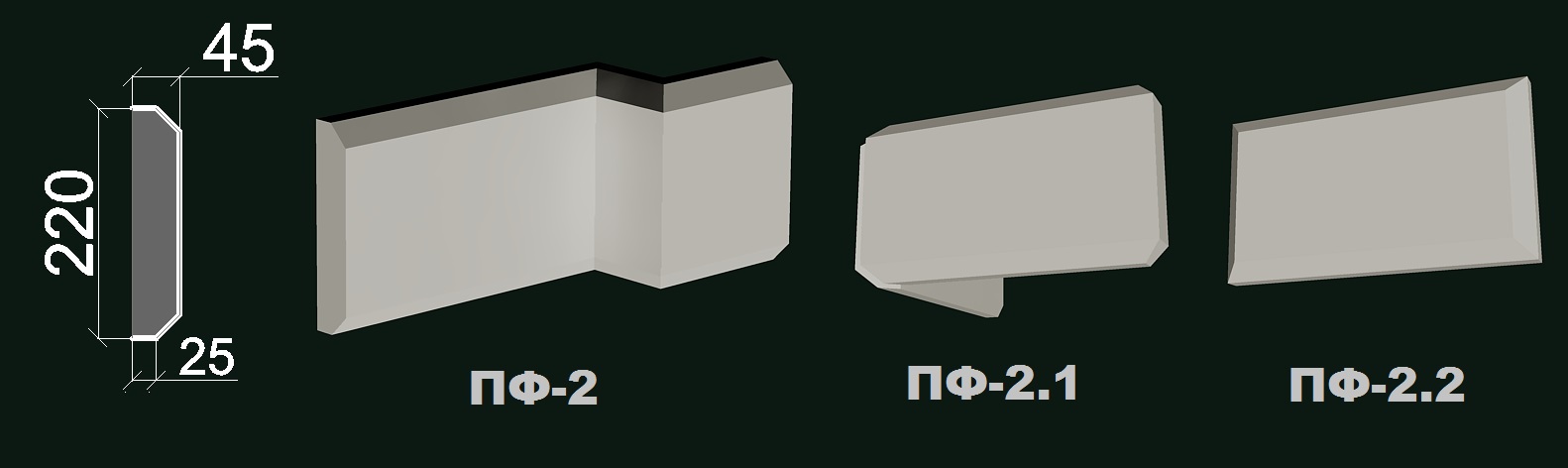 Фасадний карниз К 2