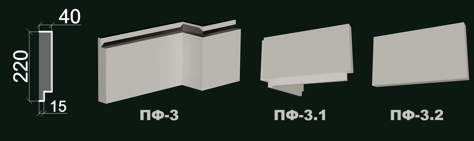 Фасадний карниз К 3