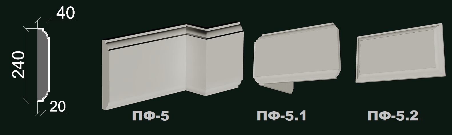 Фасадний карниз К 6